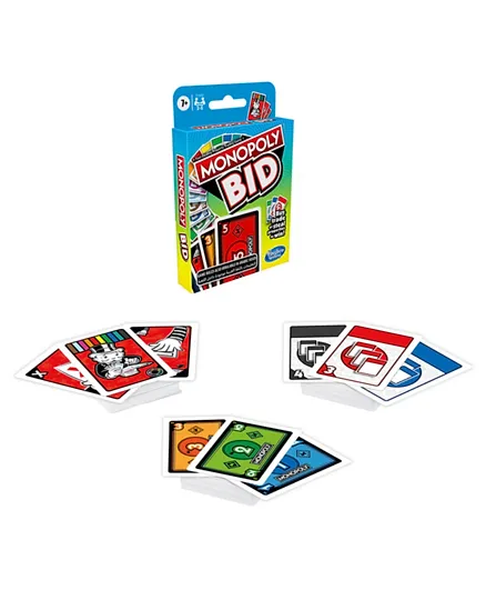مونوبولي - لعبة المزايدة  لعبة بطاقات سريعة اللعب - 110 بطاقة