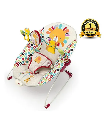 Bright Starts Playful Pinwheels Bouncer - Yellow & Beige