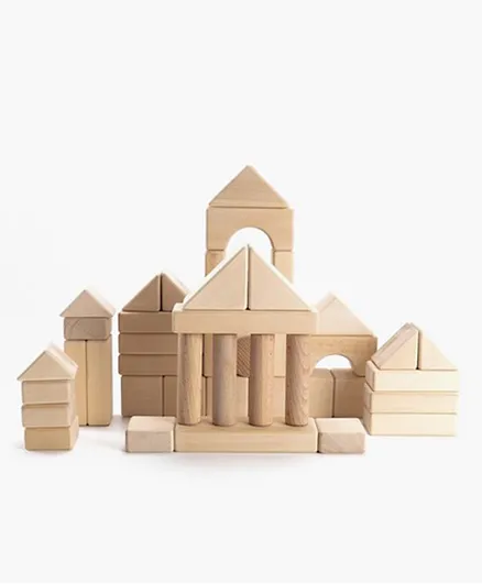 Sabo Concept Wooden Castle Building Block Set - 41 Pieces