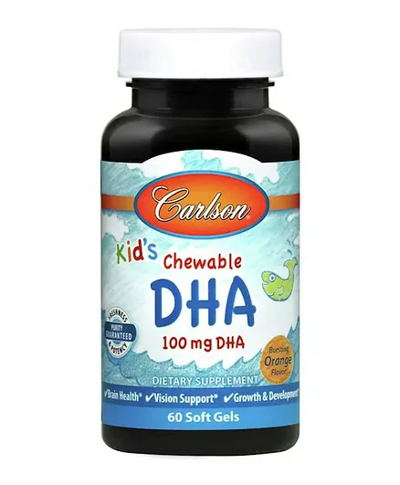 Carlson Kids Chewable Dha - 60 Softgels