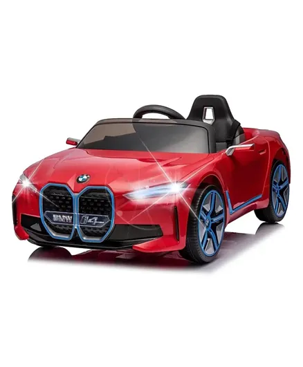 مايتز - سيارة كهربائية للأطفال (12 فولت) مرخصة بي إم دبليو آي4 - أحمر
