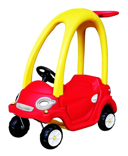 السيارة الكوبية الذكية من تشنج تشنج - أحمر وأصفر