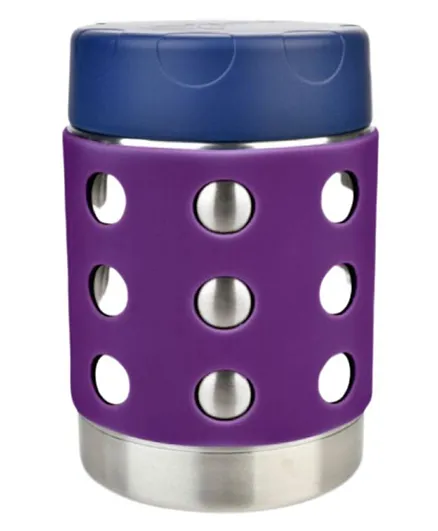 LunchBots Thermal Dots Food Jar Purple - 350mL