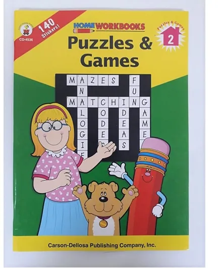 Carson Dellosa Puzzles & Games Grade 2 Paperback  - English