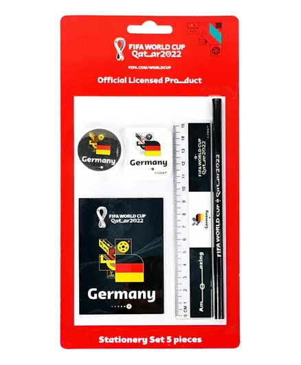 FIFA 2022 Country Germany Stationery Set - 5 Pieces