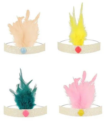 Meri Meri Circus Parade Feather Crowns - Pack of 8