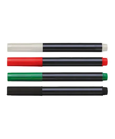 أقلام تحديد الجسم متعددة الألوان من بارتي ماجيك الإمارات - عبوة من 4