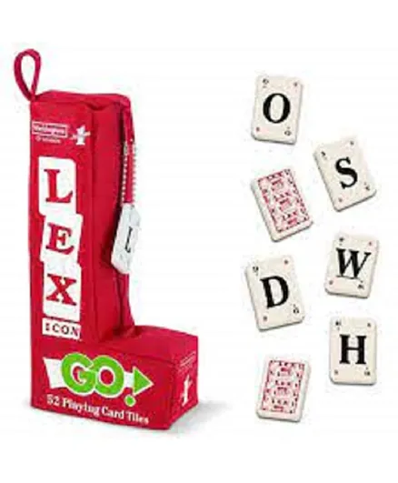 Hasbro Games Red Lexicon Go Word Game - 52 Tiles