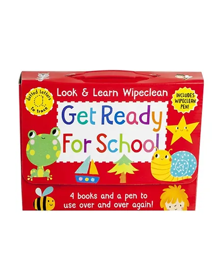 Wipe Clean Pack Get Ready For School - English