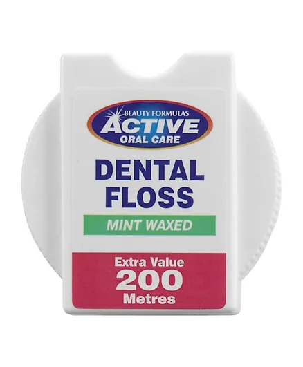 خيط تنظيف الأسنان بالنعناع الفعال من بيوتي فورمولاس - 20000 سم