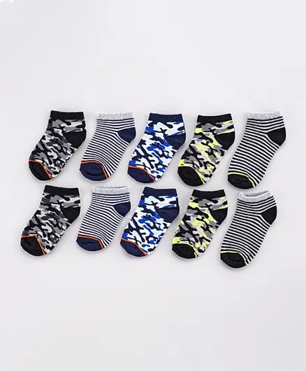 Minoti 5 Pack Camo Socks - Multicolor