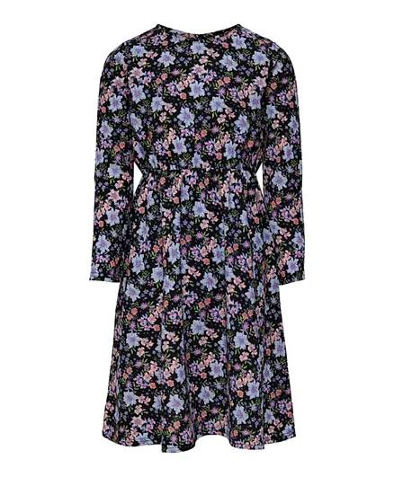 أونلي كيدز فستان بطبعة زهور  - متعدد الألوان