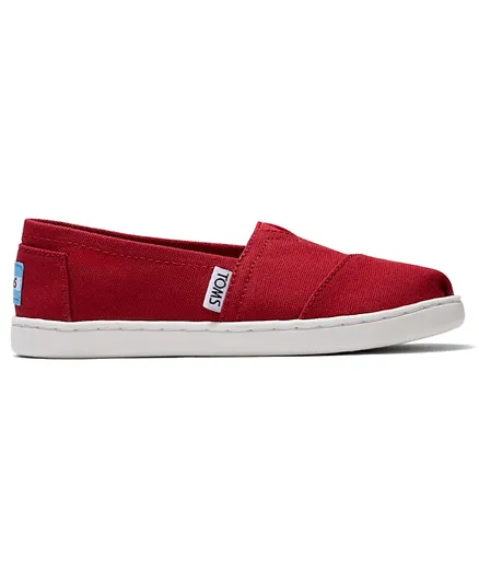 Toms Slip On Youth Classics Canvas - Red