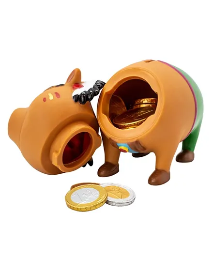 Lilalu Biggys Piggy Bank Indian Chief - Brown