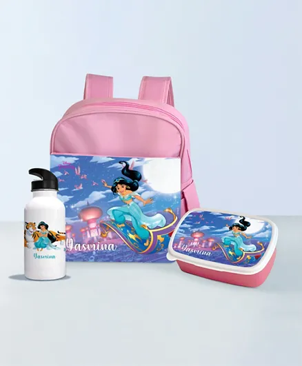 Essmak Disney Jasmine Personalized Backpack Set - 11 Inches