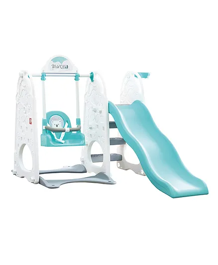 Yaya New Play Slide & Swing -Blue and White