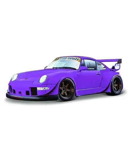 Maisto Tech 1:24 Premium Porsche RWB 993 911 RC Car - Purple