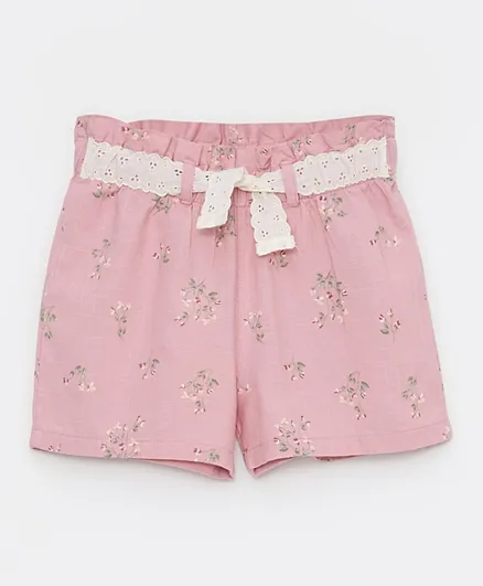 LC Waikiki Floral Shorts - Pink