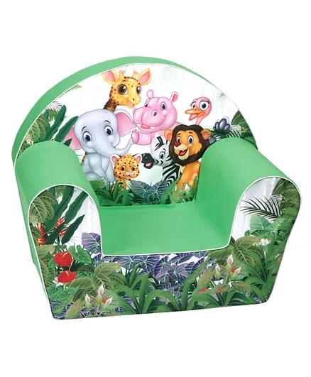ديلسيت - كرسي بذراعين - حيوانات - أخضر