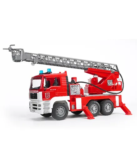 Bruder Man Fire engine with water pump - Red