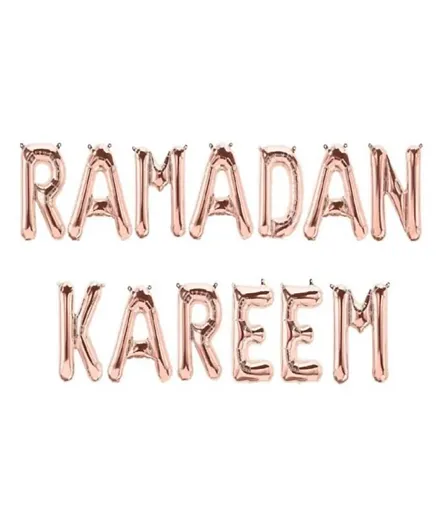 Homesmiths Ramadan Kareem Foil Balloons - Rose Gold