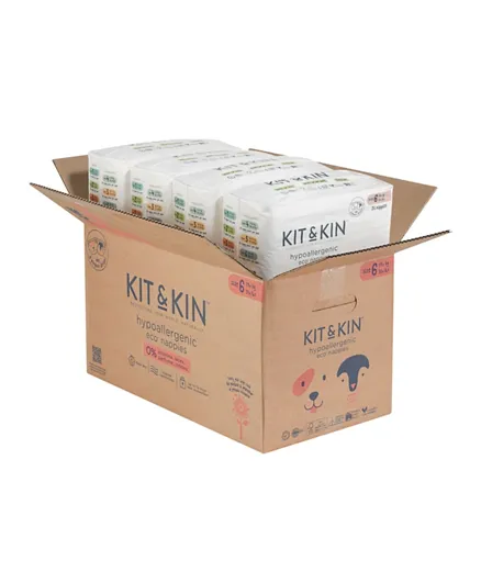 Kit & Kin Eco Diapers Size 6 - 96 Diapers