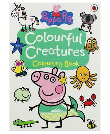 Peppa Pig Colourful Creatures Colouring Book Paperback - 32 Pages