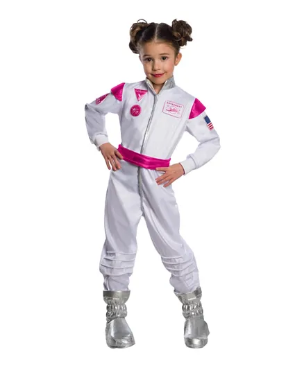روبيز زي باربي رائدة الفضاء للأطفال  - أبيض