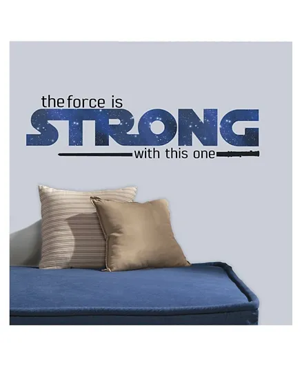 RoomMates Star Wars Classic The Force Is Strong P&S Wall Decals Pack of 6 - Blue