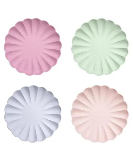 Meri Meri Simply Eco Large Plates Multicolour - Pack of 8