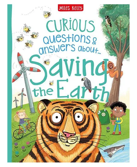 Miles Kelly Curious Q&A Saving The Earth Hardcover - English