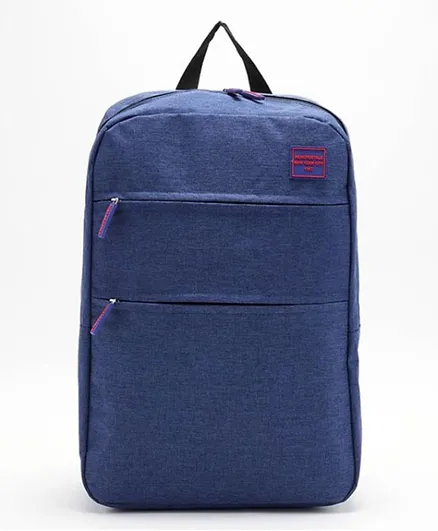 Aeropostale Aero Slim Logo Detail Backpack Blue - 6 Inch