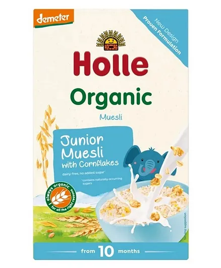 Holle Organic Junior Muesli Multi Grain with Cornflakes - 250g