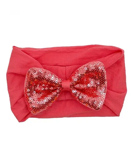 The Girl Cap Baby Sequence Headband - Red