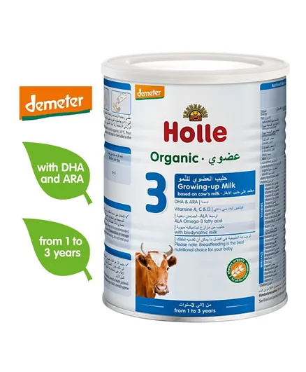 Holle Organic Growing Up Milk 3 Infant Formula - 400g