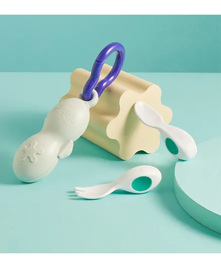 Doddl Baby Cutlery With Case - Aqua