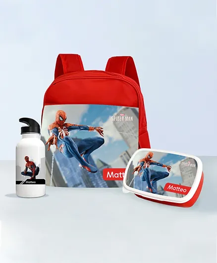 Essmak Spiderman 2 Personalized Backpack Set Red - 11 Inches