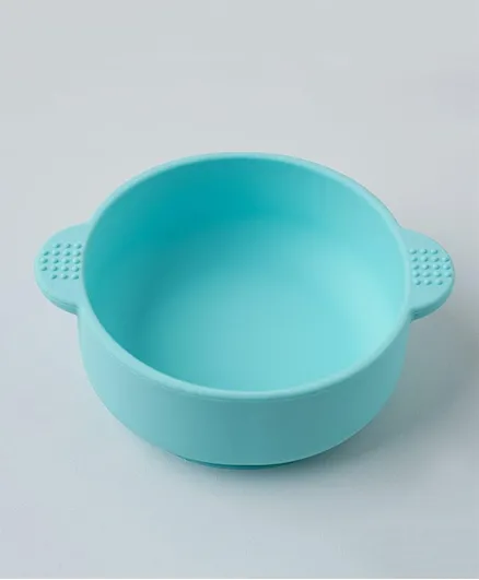 Pan Emirates Dorin Baby Silicone Bowl With Suction Blue - 350mL