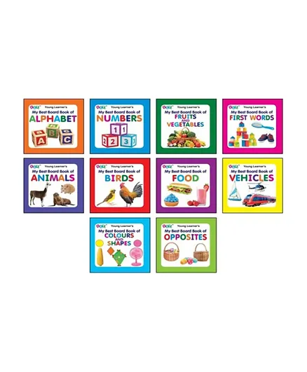 Young Learner's My Best Board Books Gift Pack - Set of 10 Books