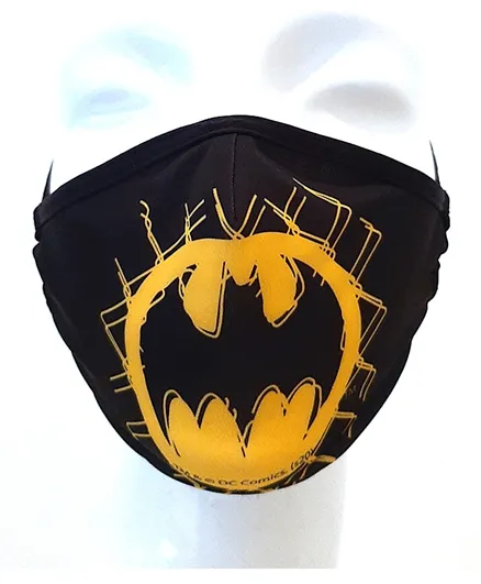 DC Comics Batman Kids Adjustable Face Mask Ba 5 Multicolor - Pack of 3