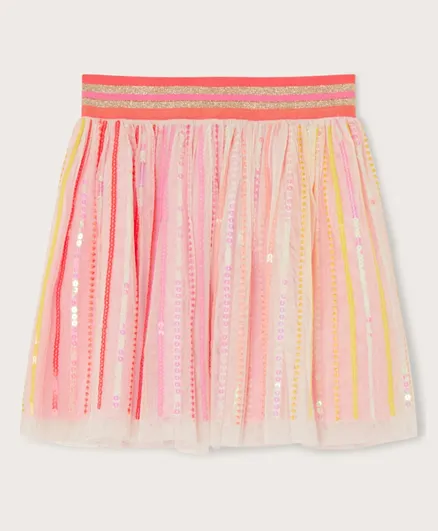 تنورة مزينة بالخرز من مونسون تشيلدرن - متعددة الألوان