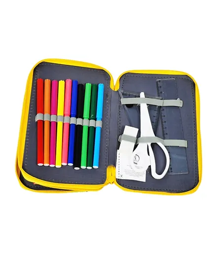 FIFA 2022 Country Spain Double Decker Pencil Case With Stationary Supplies - 31 Pieces