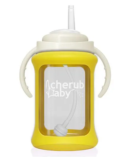 Cherubbaby Single Pack Straw Cup Yellow- 240ml