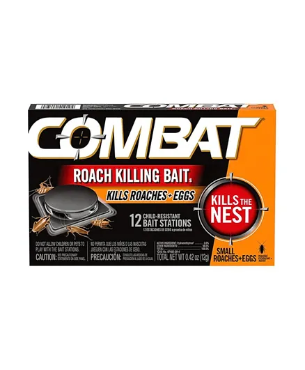 Combat Max 12 Month Roach Killing Bait - Pack of 12