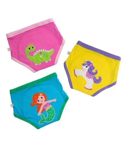 ZOOCCHINI Organic Potty Fairy Tales Training Diapers Size 2 - 3 Pieces