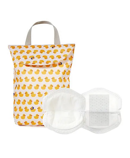 Star Babies Pack of 10 Breast Pad With Small Diaper Bag