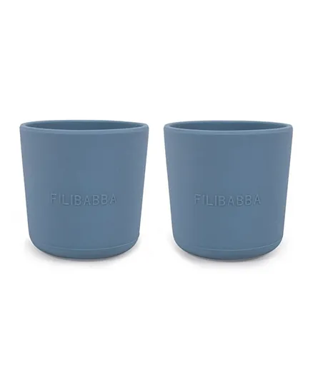 Filibabba Silicone Cup 2-pack - Powder Blue