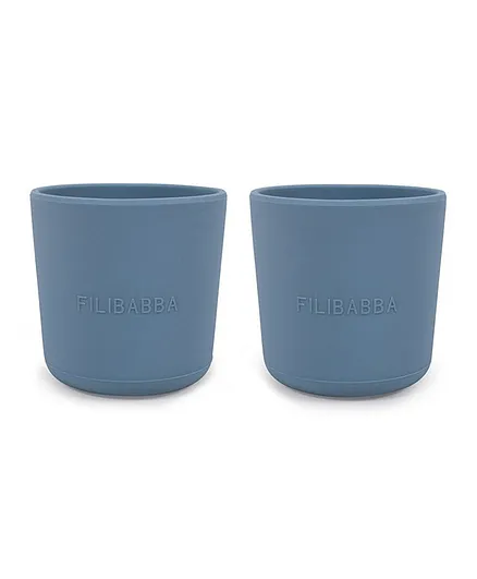 Filibabba Silicone Cup 2-pack - Powder Blue