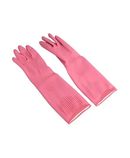 LocknLock Pink Rubber Gloves L - 39 cm