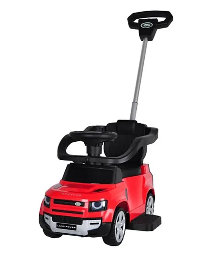 LAND ROVER Defender Foot to Floor Kids Ride On Push Car - Red